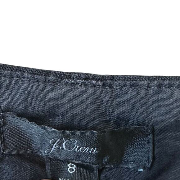 J CREW Black Scalloped Linen Blend Shorts Mid Rise Women's Size 8 Classic Chic - Picture 4 of 4